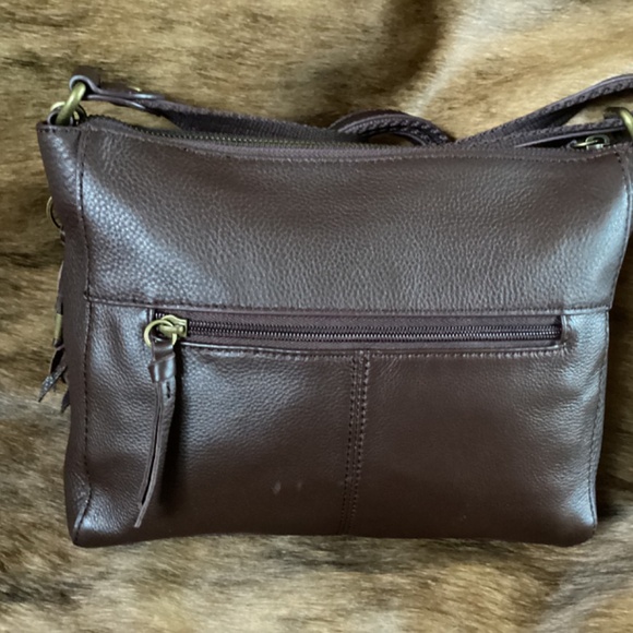 The Sak Soft Leather Feather Adjustable Crossbody Handbag - Picture 2 of 9